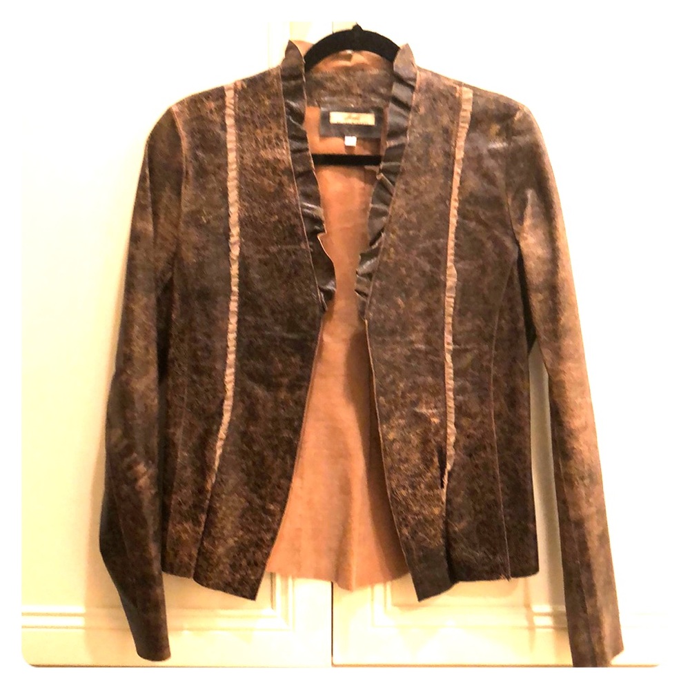Thin leather/suede jacket